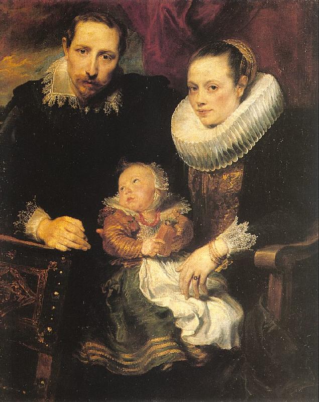 Dyck, Anthony van Family Portrait France oil painting art